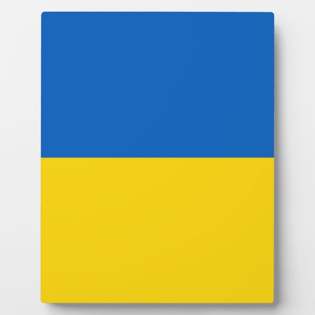 Flagge der Ukraine Fotoplatte (Vorderseite)