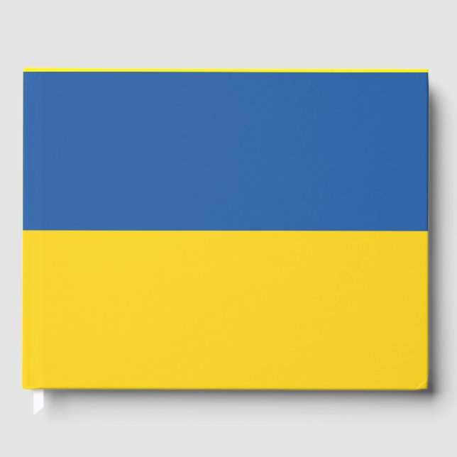 Flagge der Ukraine Gästebuch (Vorderseite)