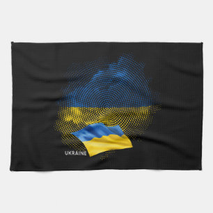 Flagge der Ukraine Geschirrtuch