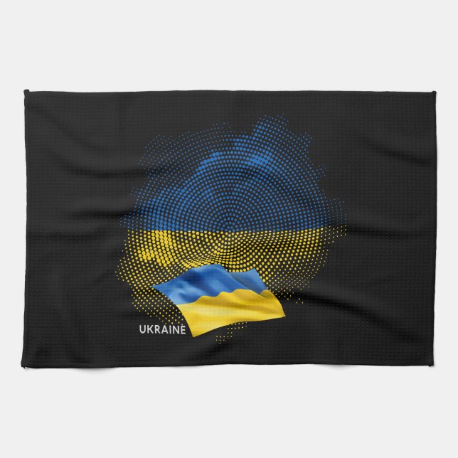 Flagge der Ukraine Geschirrtuch (Horizontal)