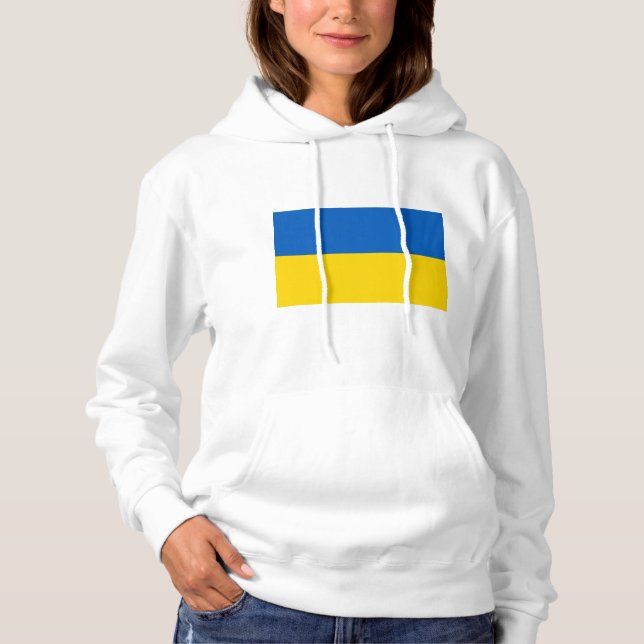 Flagge der Ukraine Hoodie (Vorderseite)