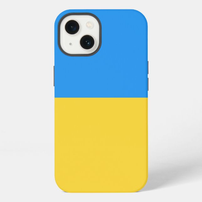 Flagge der Ukraine iPhone Hülle (Rückseite)