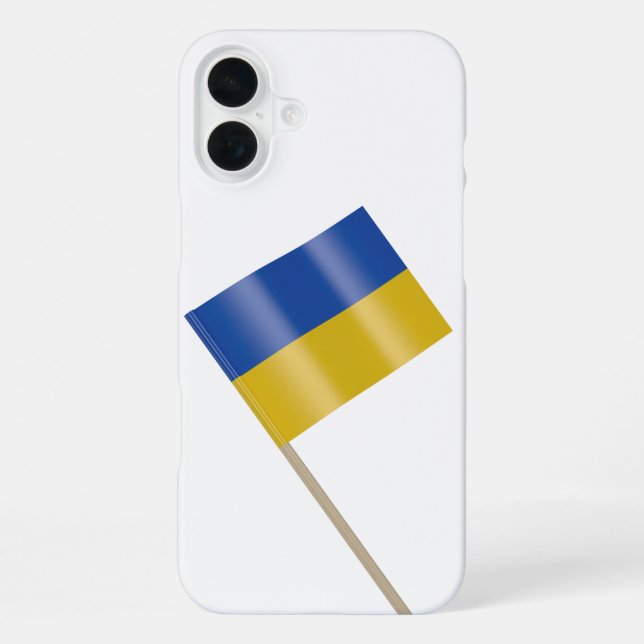 Flagge der Ukraine iPhone Hülle (Rückseite)