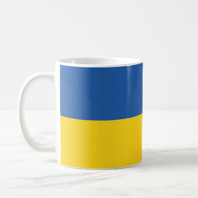 Flagge der Ukraine Kaffeetasse (Links)