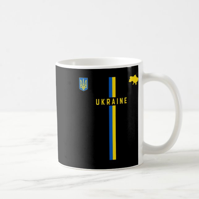 Flagge der Ukraine  Kaffeetasse (Rechts)