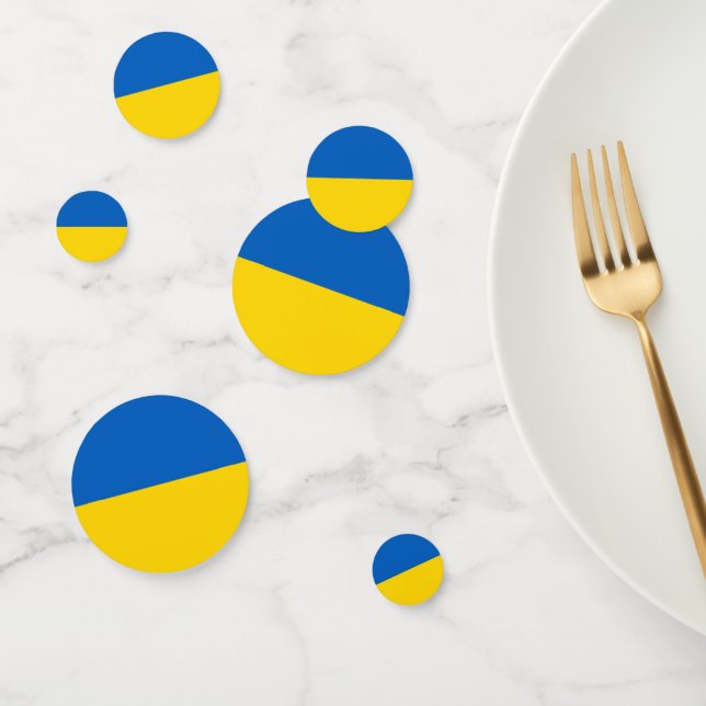 Flagge der Ukraine Konfetti (Gruppe)