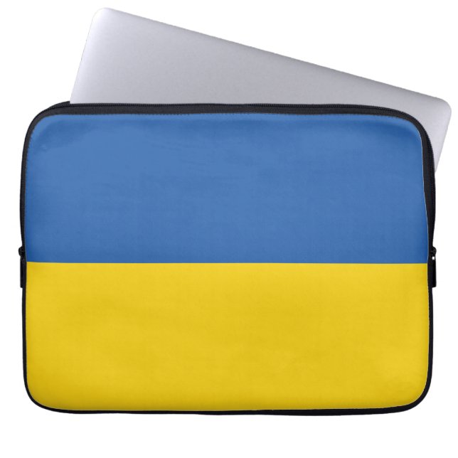 Flagge der Ukraine Laptopschutzhülle (Vorderseite)