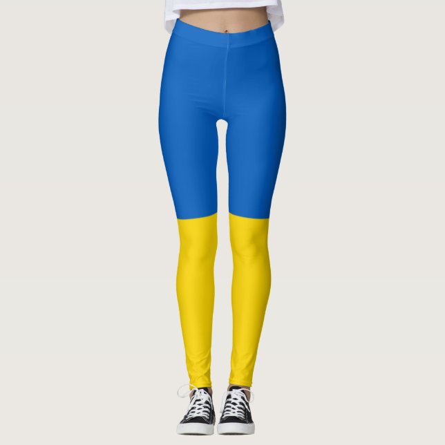 Flagge der Ukraine Leggings (Vorderseite)