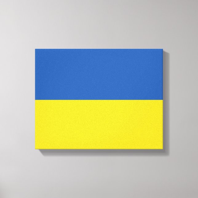 Flagge der Ukraine Leinwanddruck (Vorderseite)