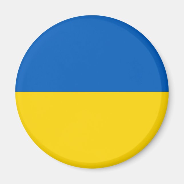 Flagge der Ukraine Magnet (Vorne)