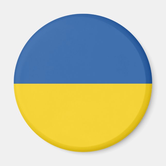 Flagge der Ukraine Magnet (Vorne)