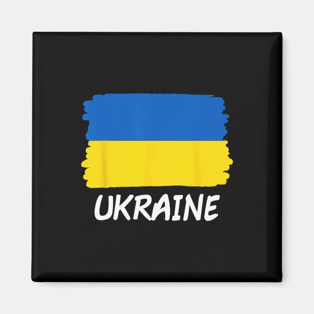 Flagge der Ukraine  Magnet (Vorne)