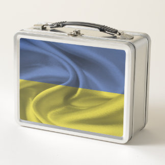 Flagge der Ukraine Metall Brotdose