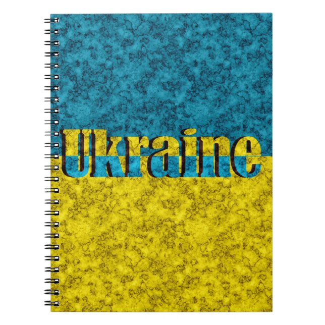 Flagge der Ukraine Notizblock (Vorderseite)