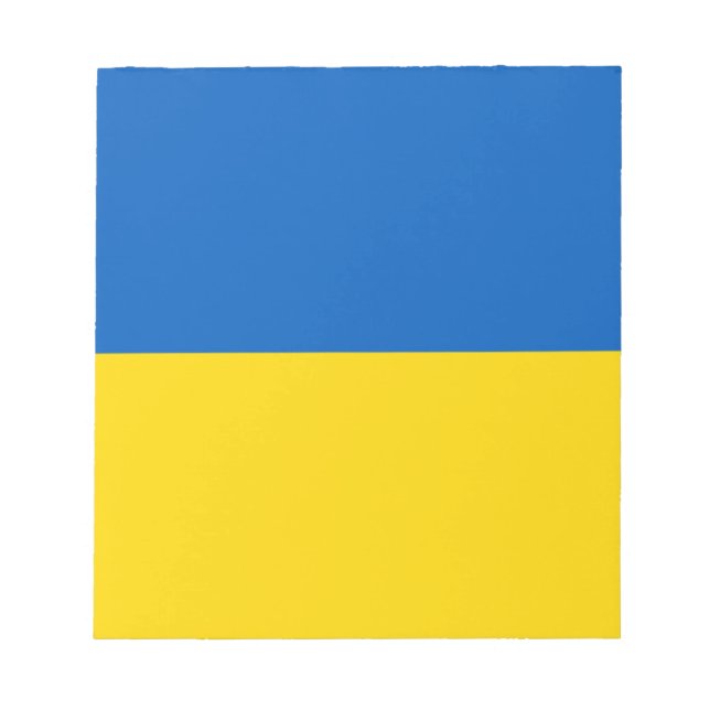Flagge der Ukraine Notizblock (Vorderseite)