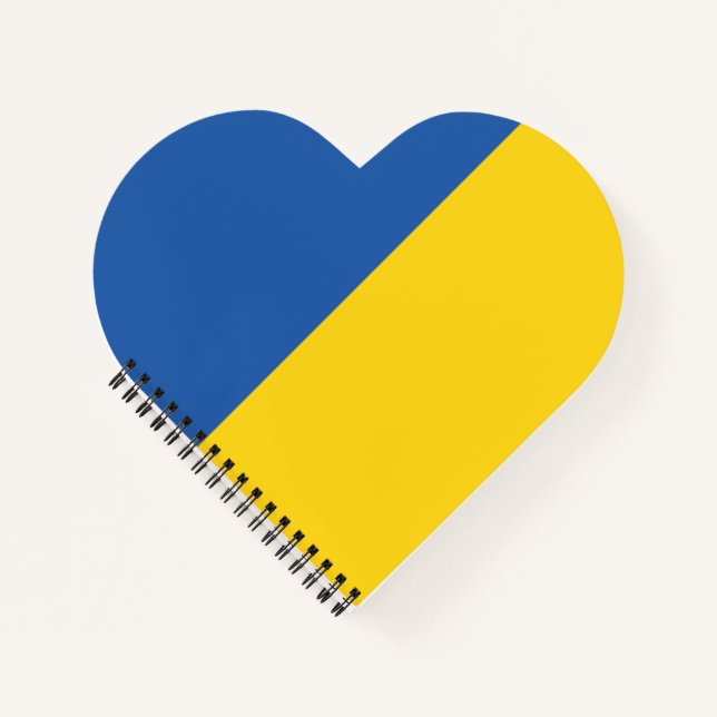 Flagge der Ukraine Notizbuch (Vorderseite)
