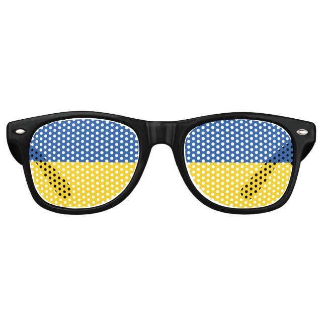 Flagge der Ukraine Partybrille (Vorderseite)