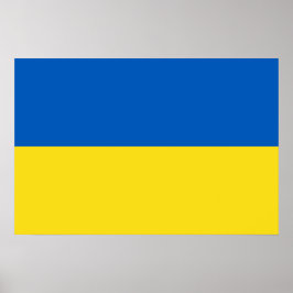 Flagge der Ukraine Poster