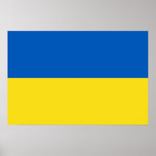 Flagge der Ukraine Poster