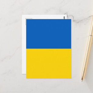 Flagge der Ukraine Postkarte