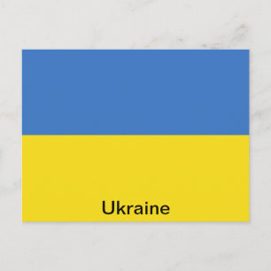 Flagge der Ukraine Postkarte