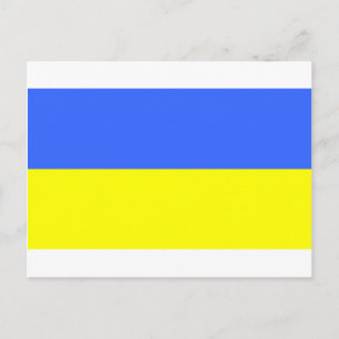 Flagge der Ukraine Postkarte