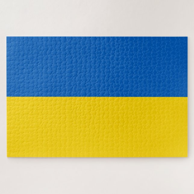 Flagge der Ukraine Puzzle (Horizontal)