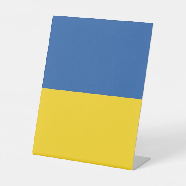 Flagge der Ukraine Sockelschild (Vorderseite)