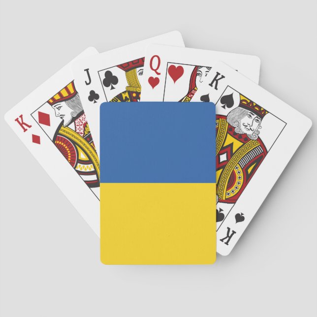 Flagge der Ukraine Spielkarten (Rückseite)