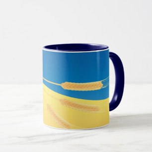 Flagge der Ukraine, symbolisch, Tasse
