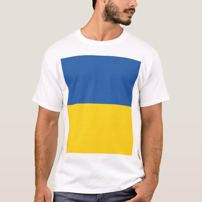 Flagge der Ukraine T-Shirt (Vorderseite)