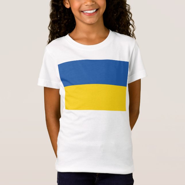 Flagge der Ukraine T-Shirt (Vorderseite)