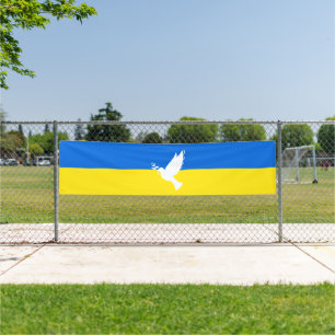 Flagge der Ukraine - Taube des Friedens - Freiheit Banner