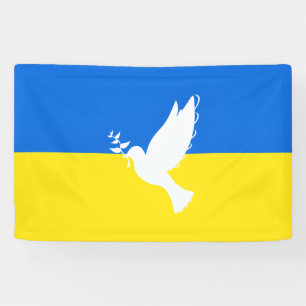 Flagge der Ukraine - Taube des Friedens - Freiheit Banner