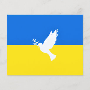 Flagge der Ukraine - Taube des Friedens - Freiheit Flyer