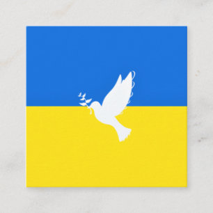Flagge der Ukraine - Taube des Friedens - Freiheit Rabattkarte