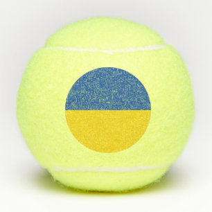 Flagge der Ukraine Tennisbälle