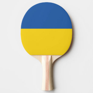 Flagge der Ukraine Tischtennis Schläger