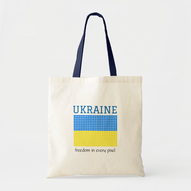 Flagge der Ukraine Tote Tag Tragetasche (Vorne)