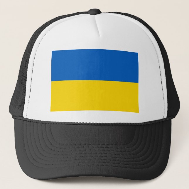 Flagge der Ukraine Truckerkappe (Vorderseite)