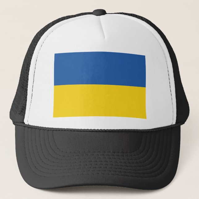 Flagge der Ukraine Truckerkappe (Vorderseite)