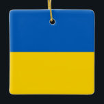 Flagge der Ukraine (Ukrainisch) Keramikornament<br><div class="desc">Anpassbare World Flag Produkte - Bitte fühlen Sie sich frei, Ihren eigenen Text hinzuzufügen.</div>