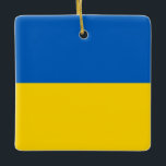 Flagge der Ukraine (Ukrainisch) Keramikornament<br><div class="desc">Anpassbare World Flag Produkte - Bitte fühlen Sie sich frei,  Ihren eigenen Text hinzuzufügen.</div>