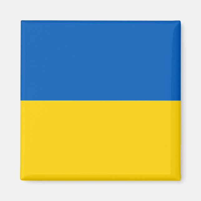 Flagge der Ukraine (Ukrainisch) Magnet (Vorne)