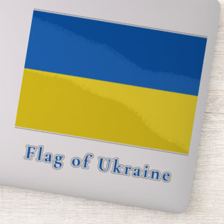 Flagge der Ukraine Vinyl Aufkleber