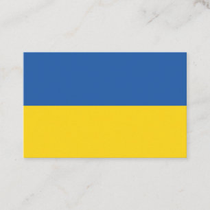 Flagge der Ukraine Visitenkarte