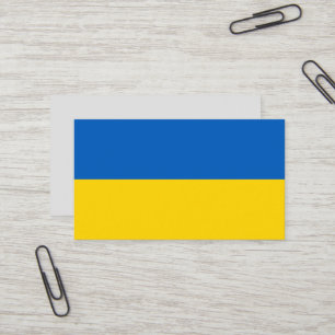 Flagge der Ukraine Visitenkarte