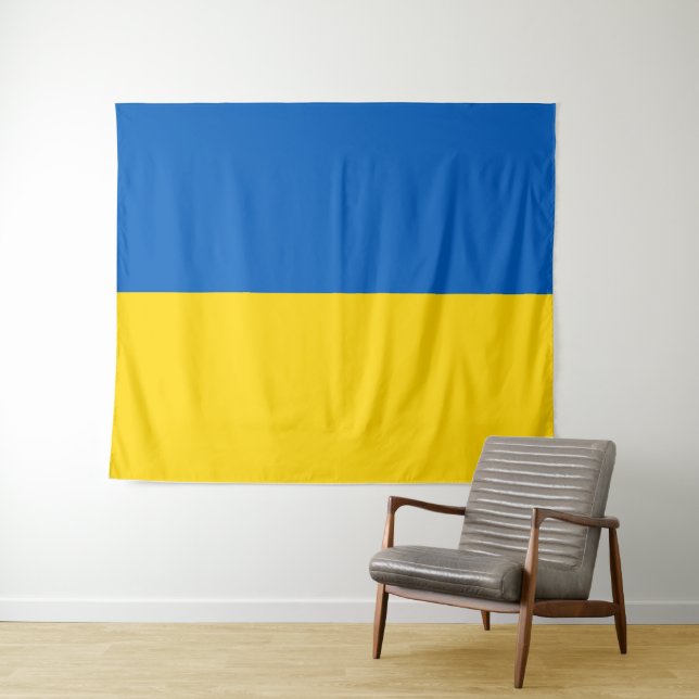 Flagge der Ukraine Wandteppich (Beispiel (Horizontal))