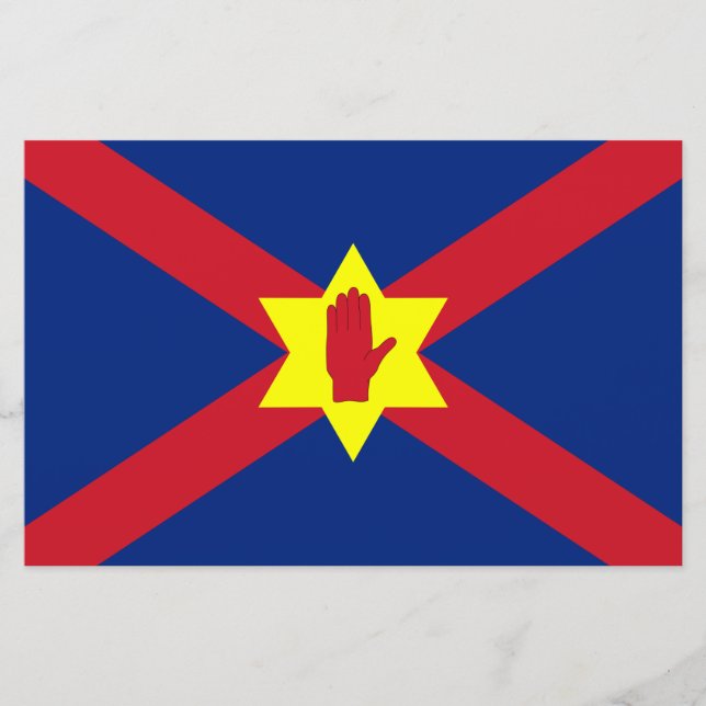 Flagge der Ulster Nation (Nordirland) Briefpapier (Vorderseite)