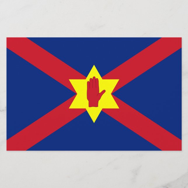 Flagge der Ulster Nation (Nordirland) Briefpapier (Vorderseite)